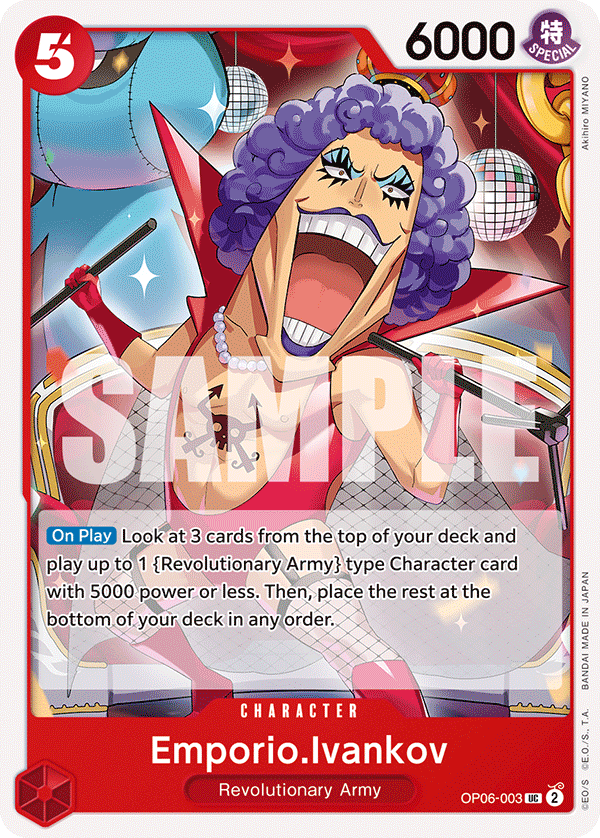 One Piece Card Game: Emporio.Ivankov - EN - OP06-003 (Wings of The Captain, UC)