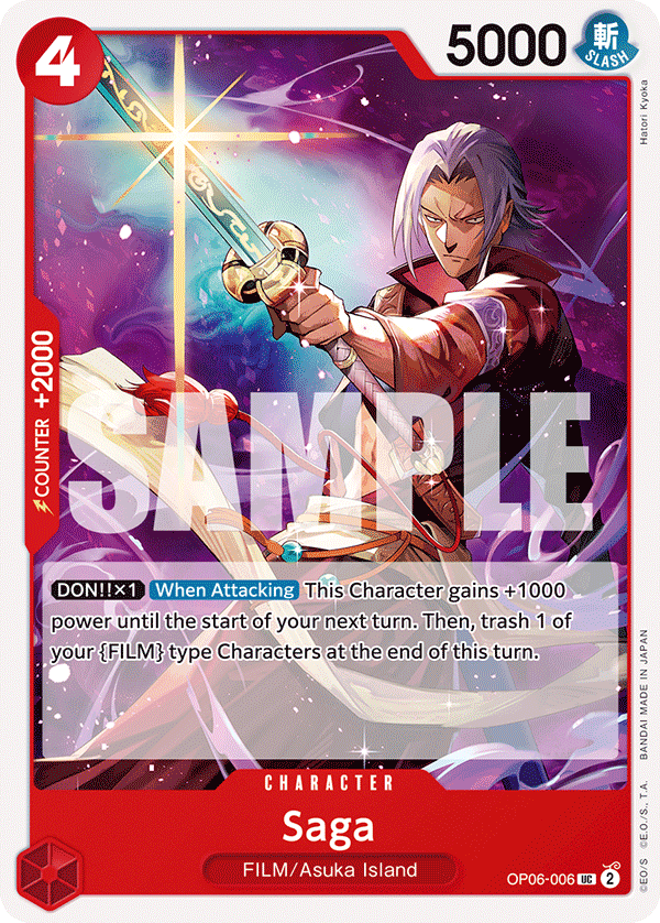 One Piece Card Game: Saga - EN - OP06-006 (Wings of The Captain, UC)