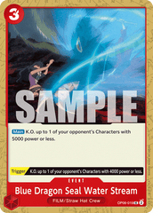 One Piece Card Game: Blue Dragon Seal Water Stream - EN - OP06-019 (Wings of The Captain, UC)