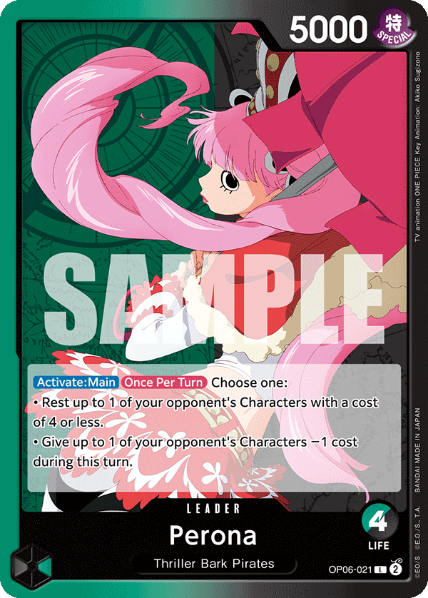 One Piece Card Game: Perona - EN - OP06-021 (Wings of The Captain, L)
