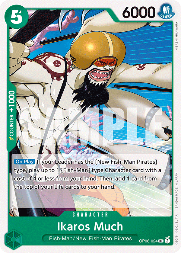 One Piece Card Game: Ikaros Much - EN - OP06-024 (Wings of The Captain, UC)