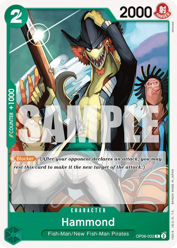One Piece Card Game: Hammond - EN - OP06-032 (Wings of The Captain, C)