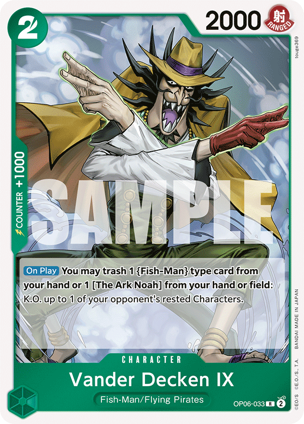 One Piece Card Game: Vander Decken IX - EN - OP06-033 (Wings of The Captain, R)