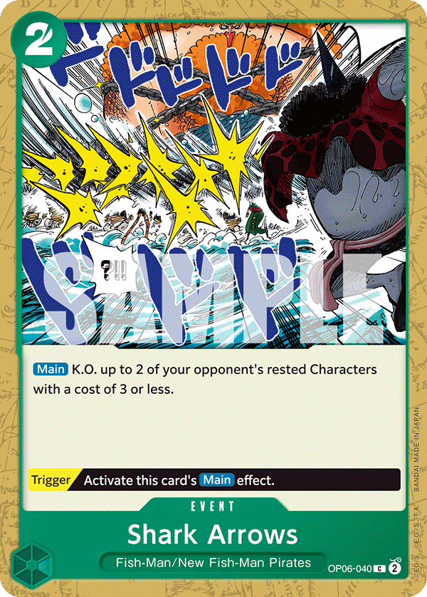One Piece Card Game: Shark Arrows - EN - OP06-040 (Wings of The Captain, C)