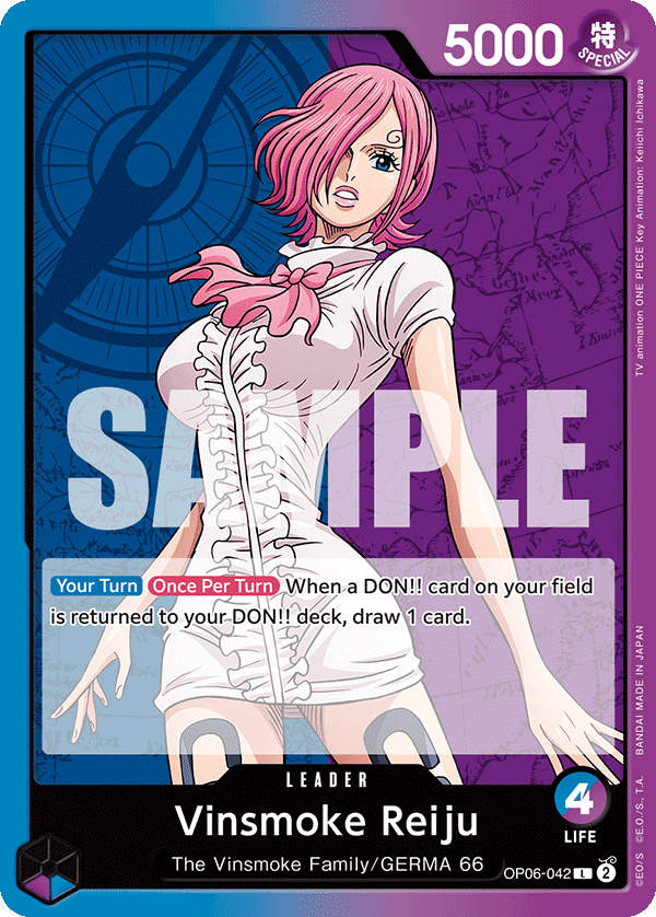 One Piece Card Game: Vinsmoke Reiju - EN - OP06-042 (Wings of The Captain, L)