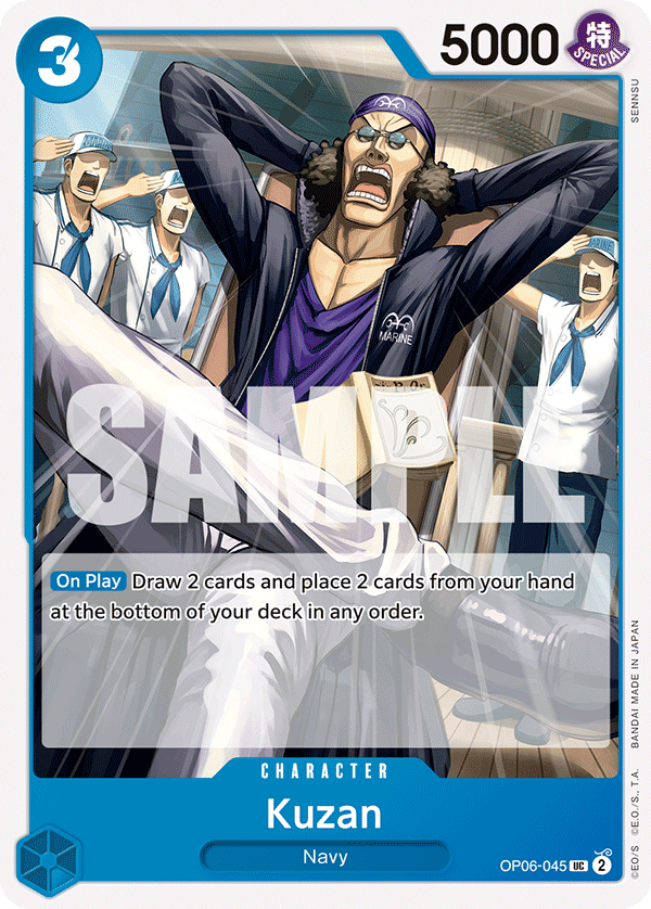 One Piece Card Game: Kuzan - EN - OP06-045 (Wings of The Captain, UC)
