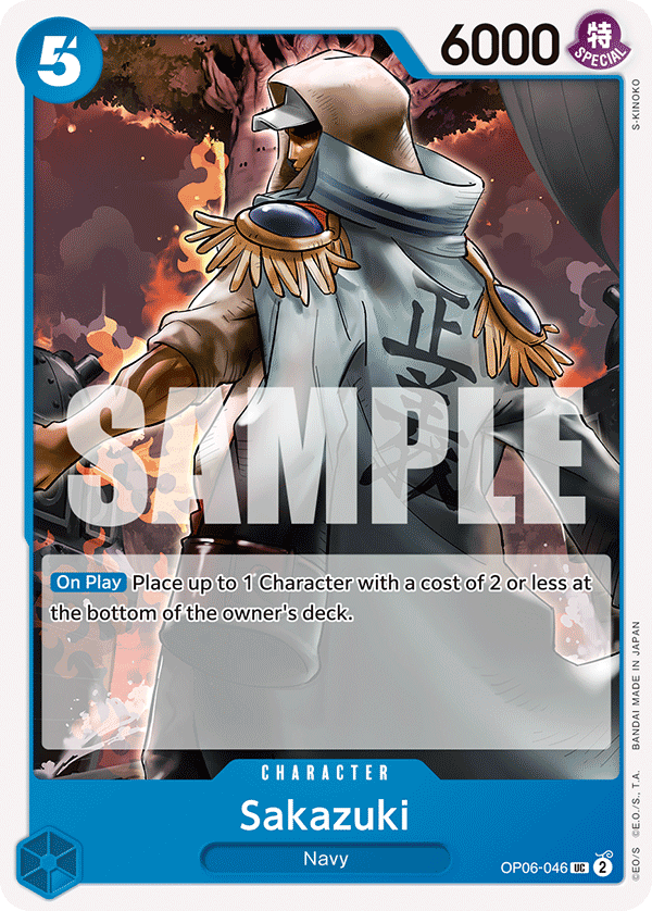 One Piece Card Game: Sakazuki - EN - OP06-046 (Wings of The Captain, UC)