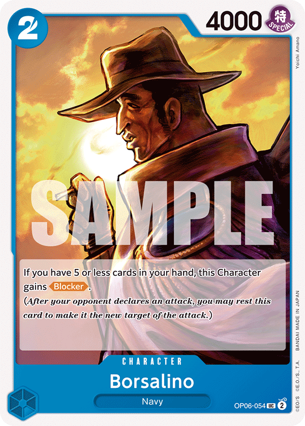 One Piece Card Game: Borsalino - EN - OP06-054 (Wings of The Captain, UC)
