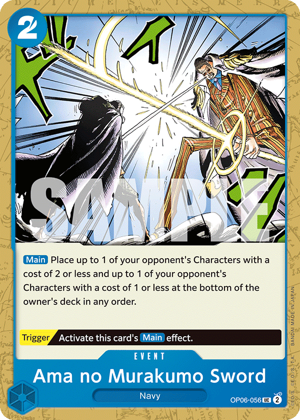 One Piece Card Game: Ama no Murakumo Sword - EN - OP06-056 (Wings of The Captain, UC)