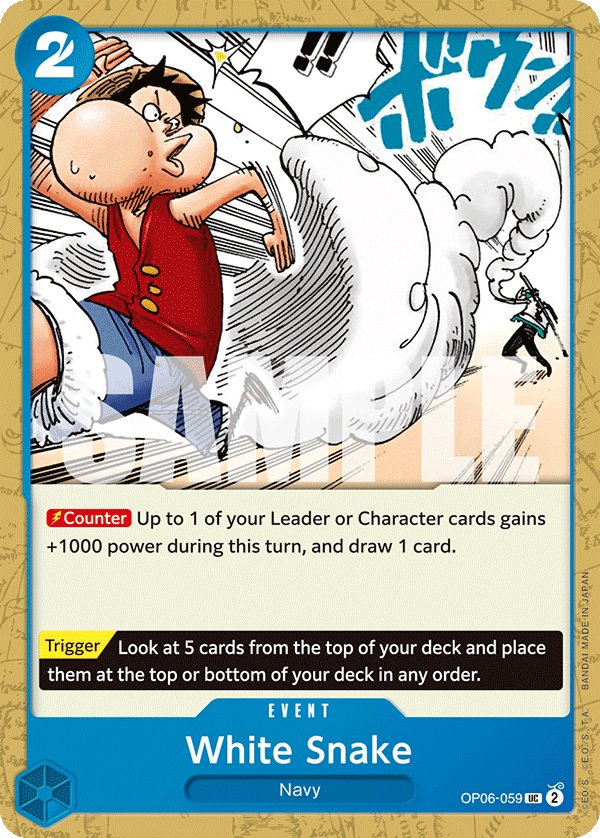 One Piece Card Game: White Snake - EN - OP06-059 (Wings of The Captain, UC)