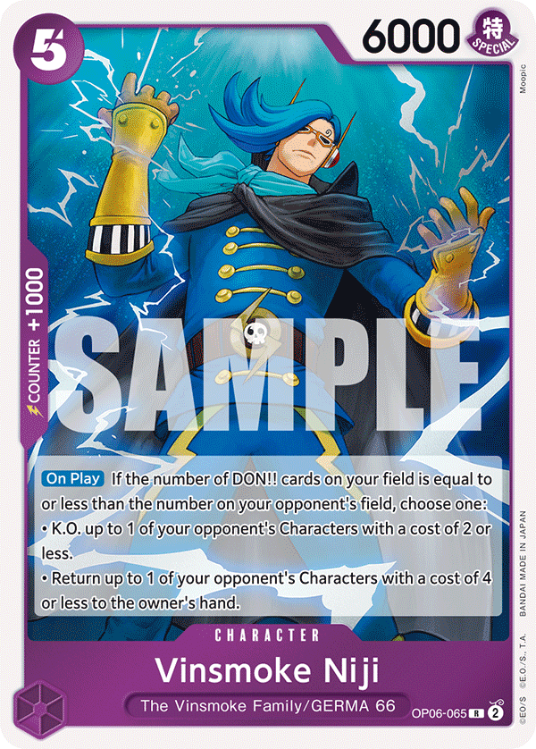 One Piece Card Game: Vinsmoke Niji - EN - OP06-065 (Wings of The Captain, R)
