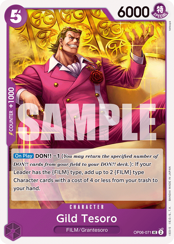 One Piece Card Game: Gild Tesoro - EN - OP06-071 (Wings of The Captain, UC)