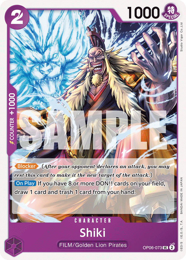 One Piece Card Game: Shiki - EN - OP06-073 (Wings of The Captain, UC)