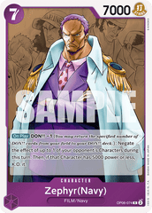 One Piece Card Game: Zephyr (Navy) - EN - OP06-074 (Wings of The Captain, R)