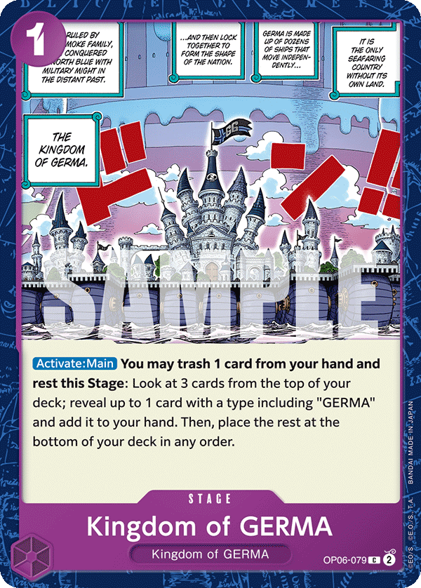 One Piece Card Game: Kingdom of GERMA - EN - OP06-079 (Wings of The Captain, C)
