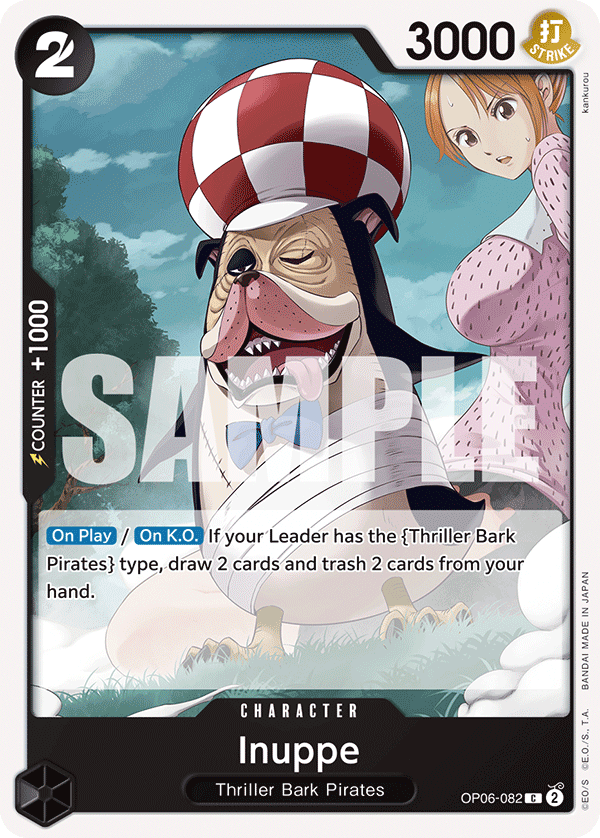 One Piece Card Game: Inuppe - EN - OP06-082 (Wings of The Captain, C)