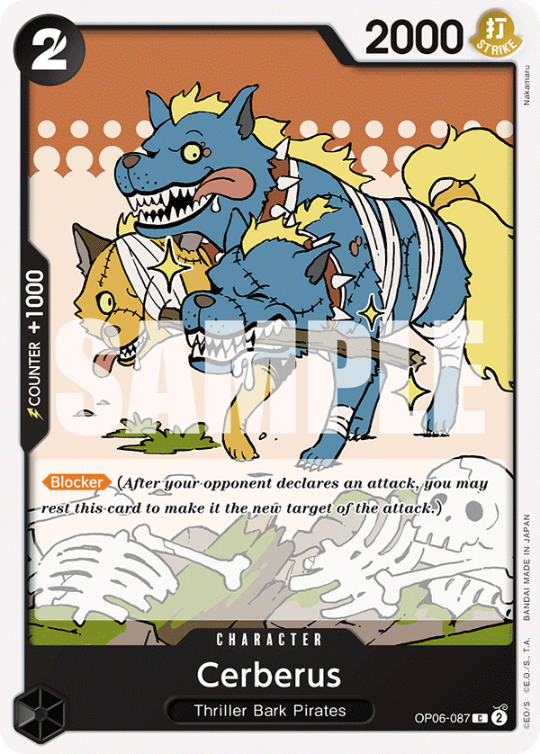 One Piece Card Game: Cerberus - EN - OP06-087 (Wings of The Captain, C)