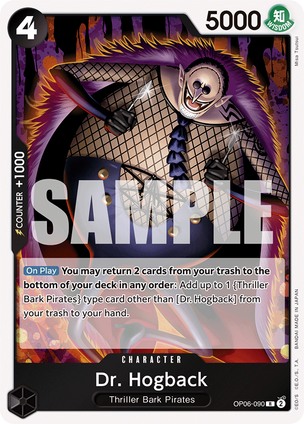 One Piece Card Game: Dr. Hogback - EN - OP06-090 (Wings of The Captain, R)