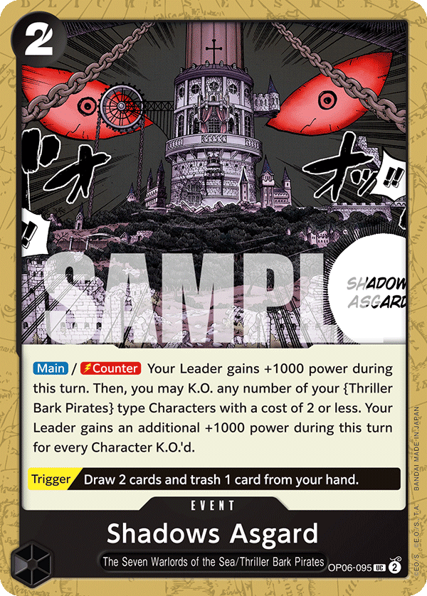 One Piece Card Game: Shadows Asgard - EN - OP06-095 (Wings of The Captain, UC)
