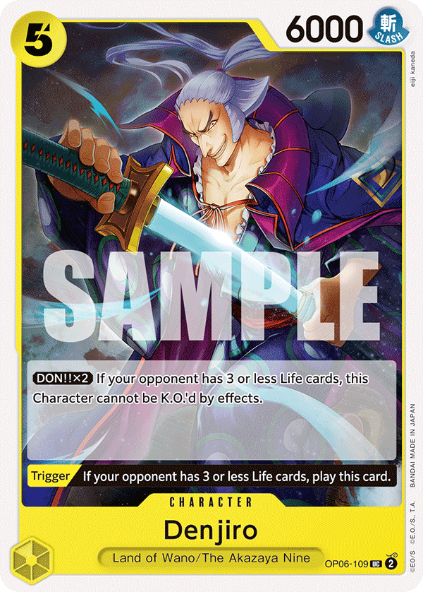 One Piece Card Game: Denjiro - EN - OP06-109 (Wings of The Captain, UC)