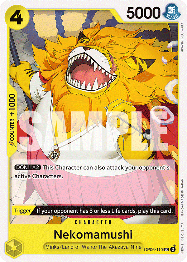 One Piece Card Game: Nekomamushi - EN - OP06-110 (Wings of The Captain, UC)