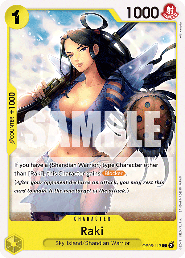 One Piece Card Game: Raki - EN - OP06-113 (Wings of The Captain, C)