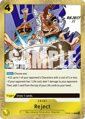 One Piece Card Game: Reject - EN - OP06-116 (Wings of The Captain, R)