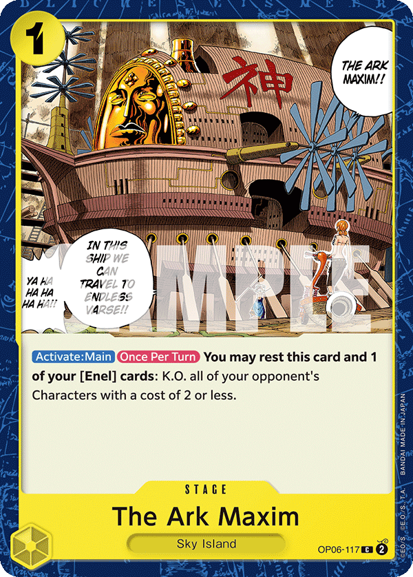 One Piece Card Game: The Ark Maxim - EN - OP06-117 (Wings of The Captain, C)