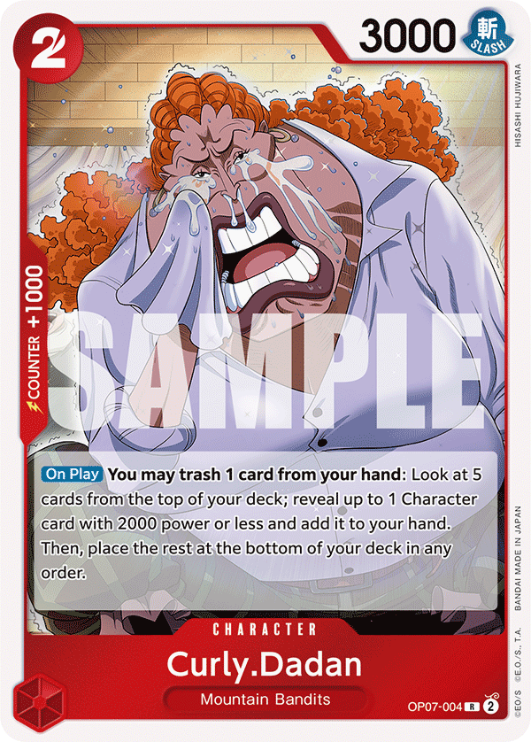 One Piece Card Game: Curly.Dadan - EN - OP07-004 (500 Years in The Future, R)