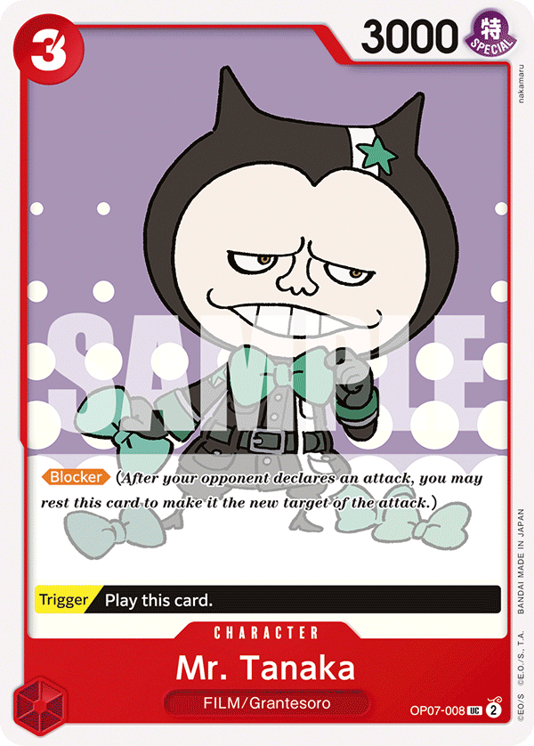 One Piece Card Game: Mr. Tanaka - EN - OP07-008 (500 Years in The Future, UC)