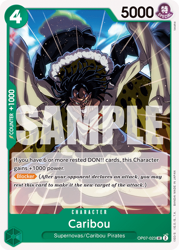 One Piece Card Game: Caribou - EN - OP07-023 (500 Years in The Future, UC)