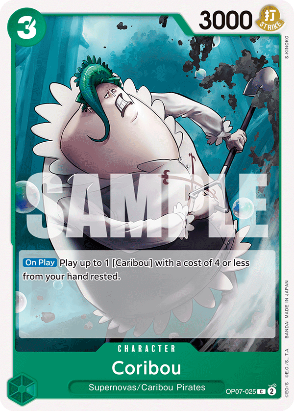 One Piece Card Game: Coribou - EN - OP07-025 (500 Years in The Future, C)
