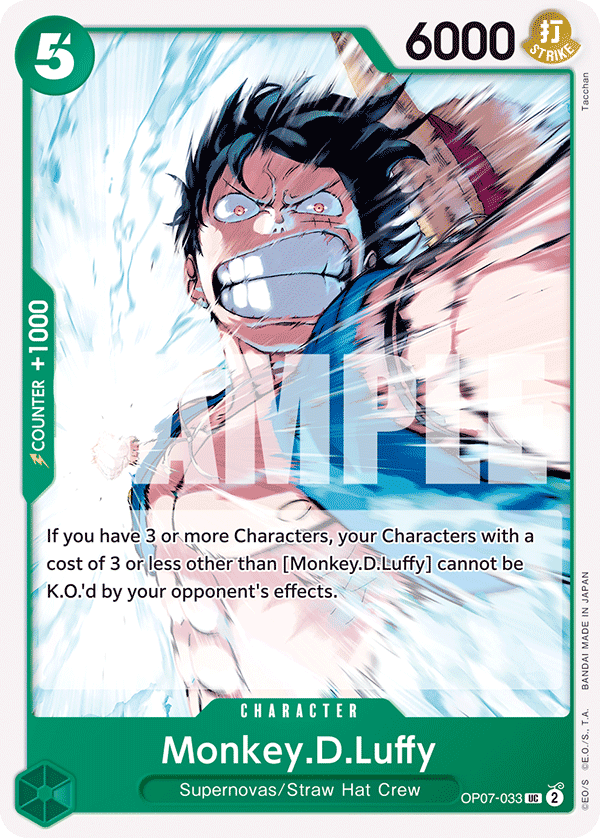 One Piece Card Game: Monkey.D.Luffy - EN - OP07-033 (500 Years in The Future, UC)