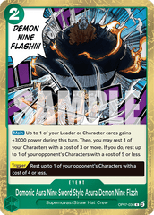 One Piece Card Game: Demonic Aura Nine-Sword Style Asura Demon Nine Flash - EN - OP07-036 (500 Years in The Future, R)
