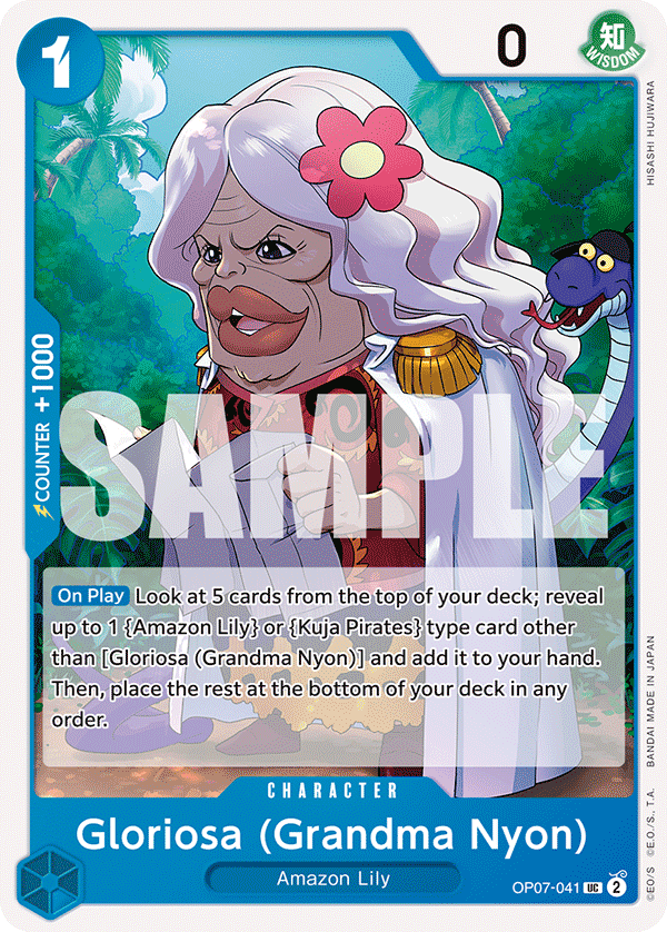 One Piece Card Game: Gloriosa (Grandma Nyon) - EN - OP07-041 (500 Years in The Future, UC)