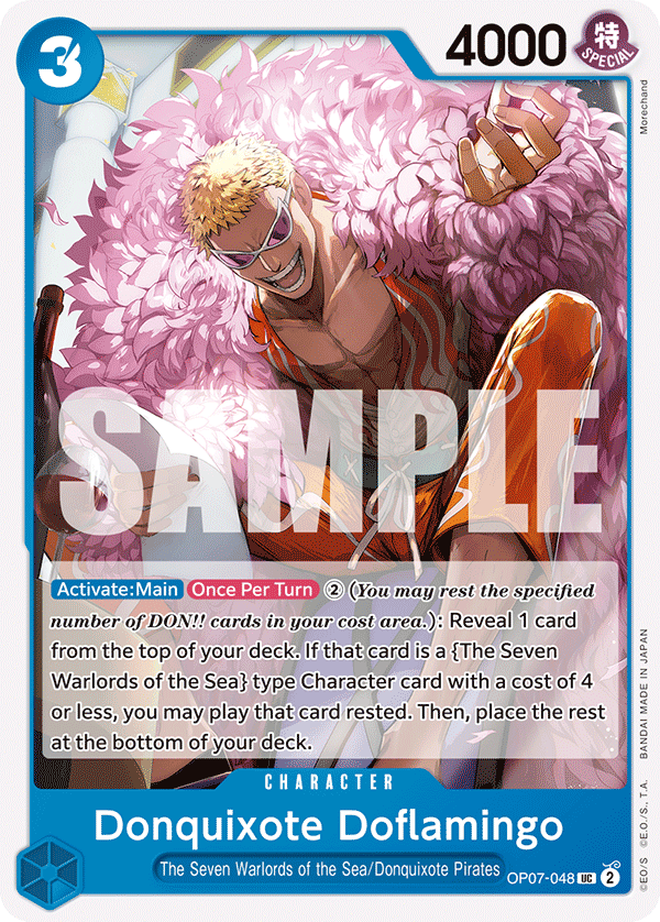 One Piece Card Game: Donquixote Doflamingo - EN - OP07-048 (500 Years in The Future, UC)