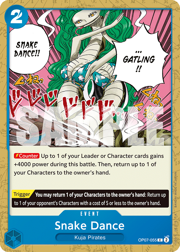 One Piece Card Game: Snake Dance - EN - OP07-055 (500 Years in The Future, C)