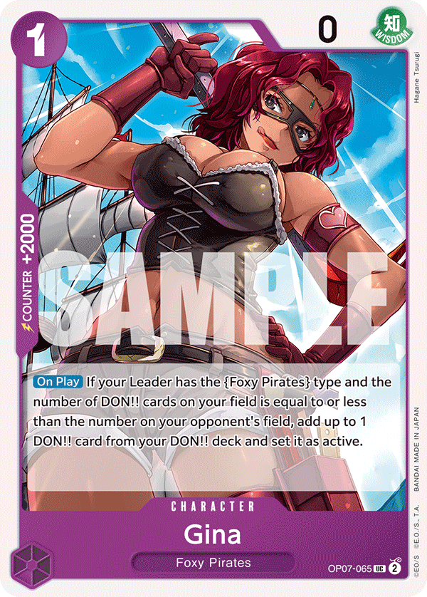 One Piece Card Game: Gina - EN - OP07-065 (500 Years in The Future, UC)