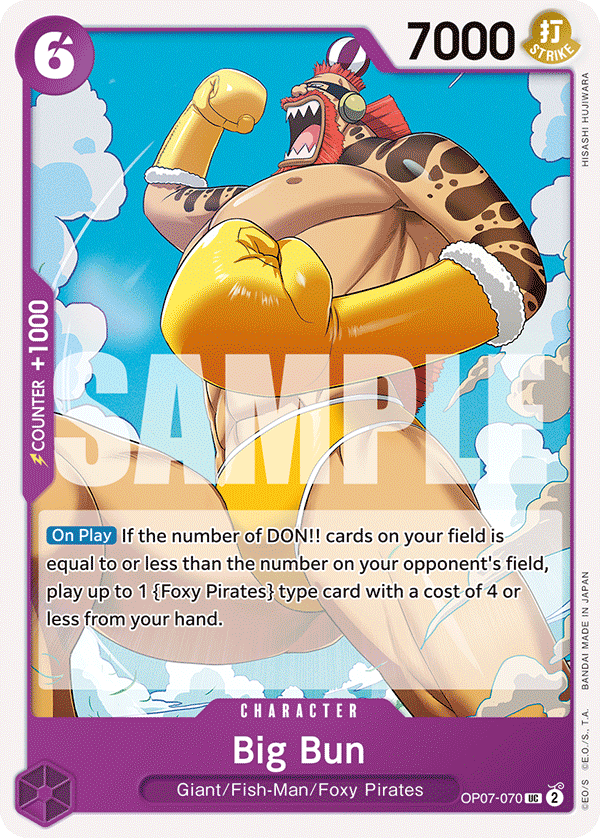 One Piece Card Game: Big Bun - EN - OP07-070 (500 Years in The Future, UC)