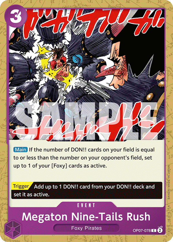 One Piece Card Game: Megaton Nine-Tails Rush - EN - OP07-078 (500 Years in The Future, C)