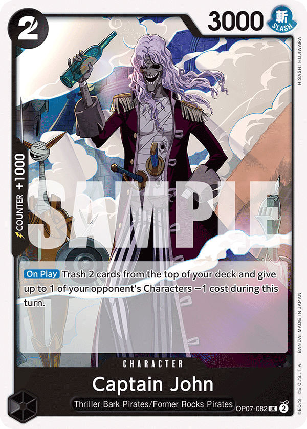 One Piece Card Game: Captain John - EN - OP07-082 (500 Years in The Future, UC)