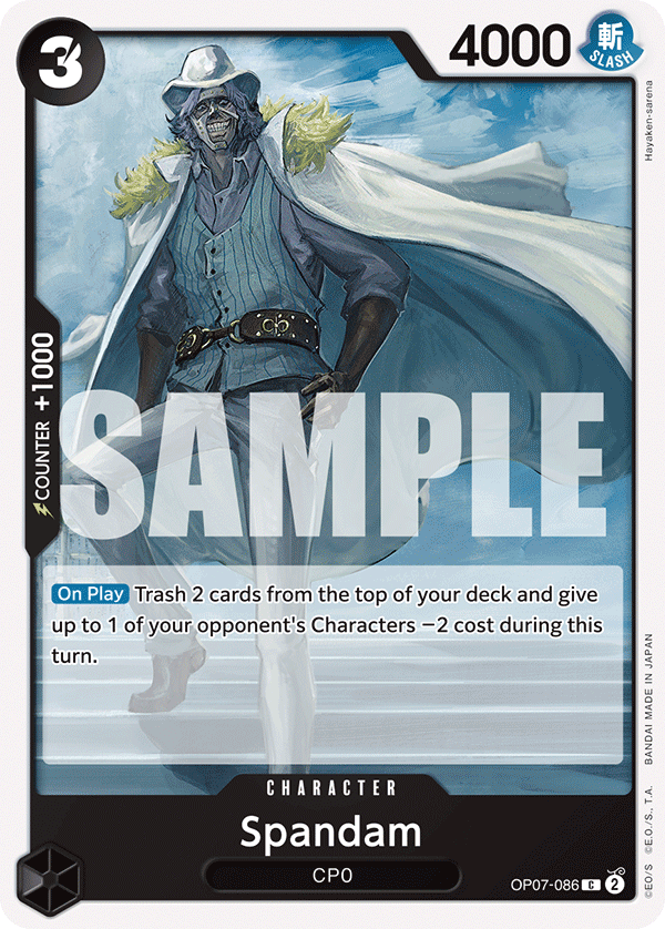 One Piece Card Game: Spandam - EN - OP07-086 (500 Years in The Future, C)