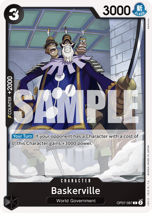 One Piece Card Game: Baskerville - EN - OP07-087 (500 Years in The Future, C)