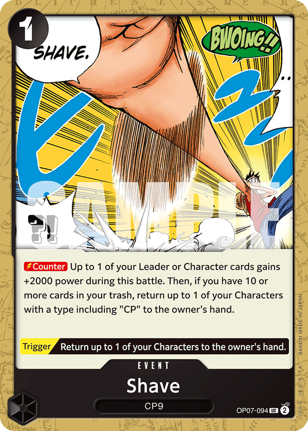 One Piece Card Game: Shave - EN - OP07-094 (500 Years in The Future, UC)