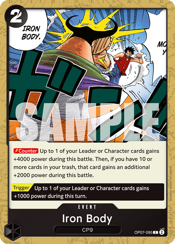 One Piece Card Game: Iron Body - EN - OP07-095 (500 Years in The Future, C)