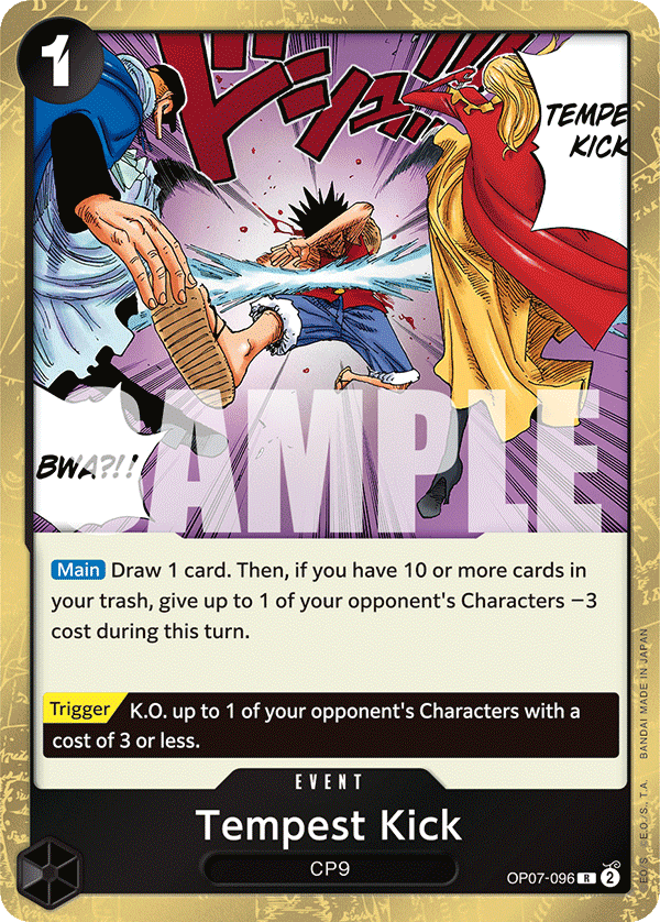 One Piece Card Game: Tempest Kick - EN - OP07-096 (500 Years in The Future, R)