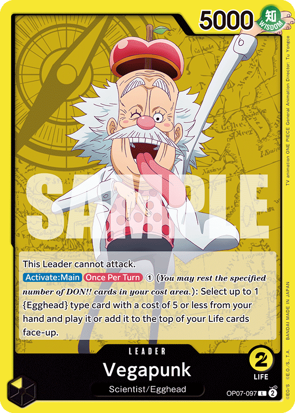 One Piece Card Game: Vegapunk - EN - OP07-097 (500 Years in The Future, L)