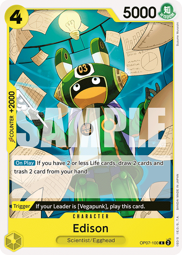 One Piece Card Game: Edison - EN - OP07-100 (500 Years in The Future, C)