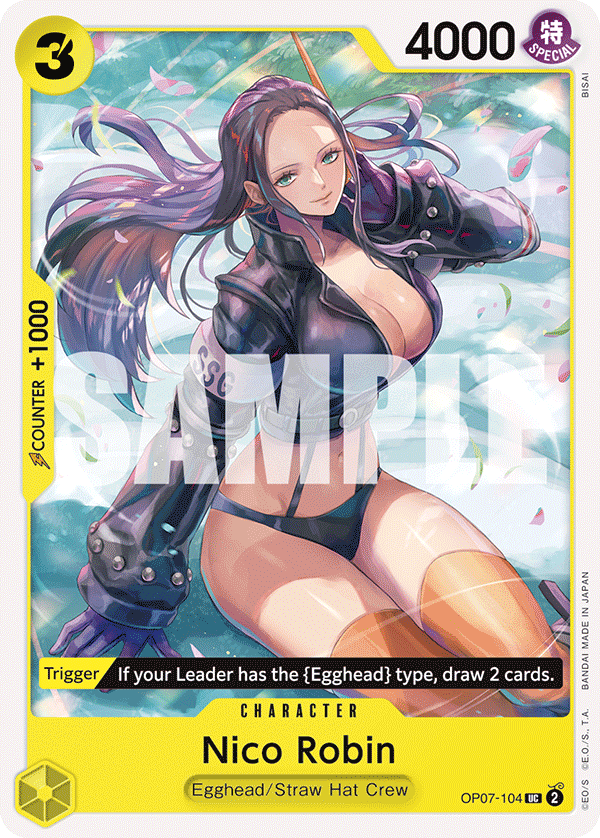 One Piece Card Game: Nico Robin - EN - OP07-104 (500 Years in The Future, UC)