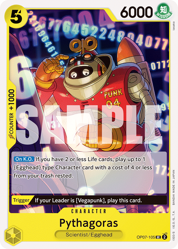 One Piece Card Game: Pythagoras - EN - OP07-105 (500 Years in The Future, UC)